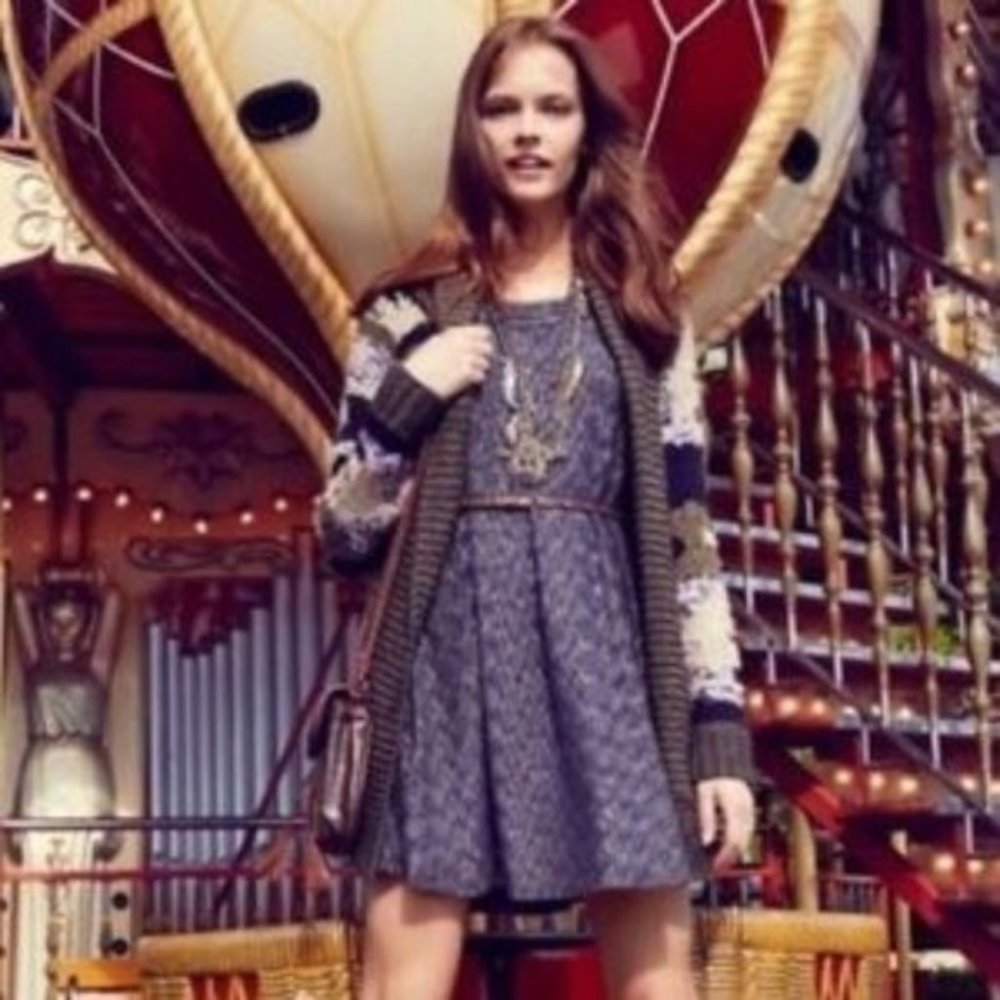 SATURDAY SUNDAY Anthro Marled A-line Dress